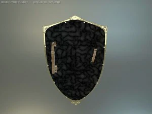 templar medieval shield 3D Model