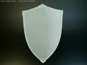templar medieval shield 3D Model