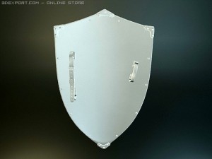 templar medieval shield Modelo 3D