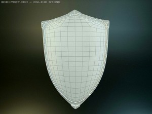 templar medieval shield Modelo 3D