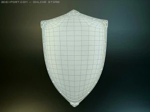 templar medieval shield 3D Model