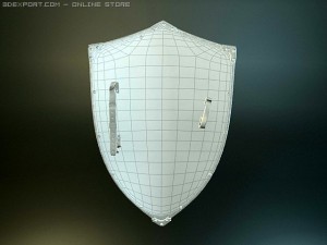 templar medieval shield Modelo 3D
