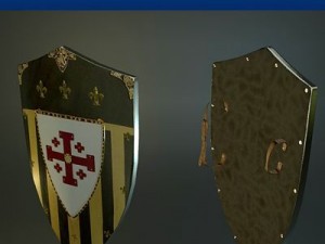 jerusalem medieval shield 3Dモデル