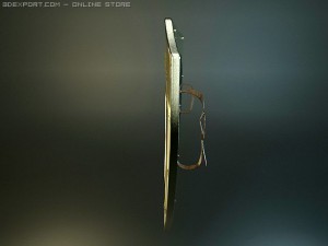 jerusalem medieval shield 3D Model