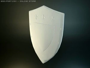 jerusalem medieval shield 3D Model