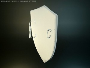 jerusalem medieval shield 3D Model