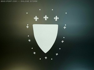 jerusalem medieval shield 3D Model
