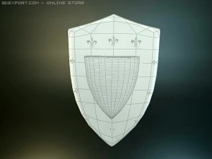 jerusalem medieval shield 3D Model