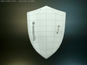 jerusalem medieval shield 3D Model