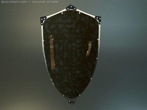 king richard medieval shield 3D Modell