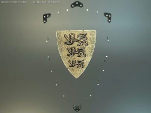 king richard medieval shield 3D Model