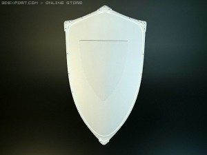 king richard medieval shield 3D Modell