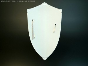 king richard medieval shield 3D Modell