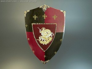 st jeorge medieval shield 3D 模型