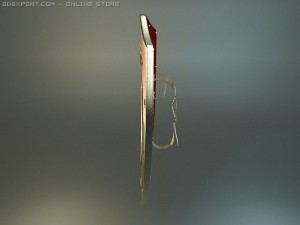 st jeorge medieval shield 3D 模型