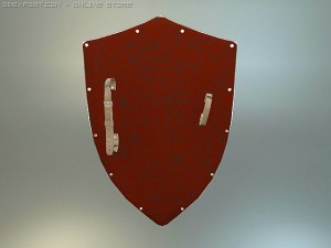 st jeorge medieval shield 3D 模型