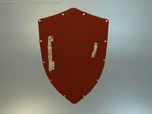 st jeorge medieval shield 3D Model