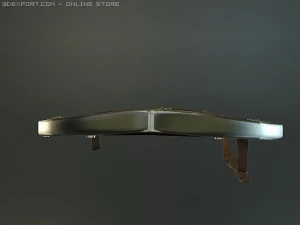 st jeorge medieval shield 3D Model