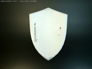 st jeorge medieval shield 3D 模型