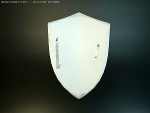 st jeorge medieval shield 3D Model