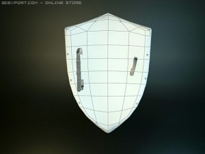 st jeorge medieval shield 3D 模型