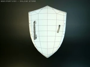 st jeorge medieval shield 3D Model