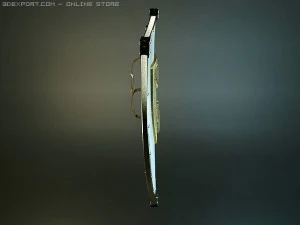 charlemagne polished shield 3D Model