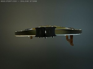 charlemagne polished shield 3D Model