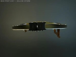 charlemagne polished shield 3D Model