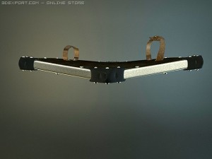 charlemagne polished shield 3D Model