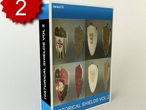 historical shields collection vol 2 3D Model