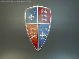 super pack historical shields Modèle 3D