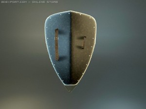 super pack historical shields Modèle 3D