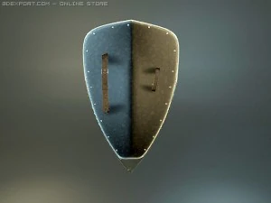 Super Pack historische Schilde 3D Modell