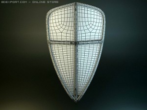 super pack historical shields Modèle 3D