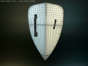 super pack historical shields Modèle 3D