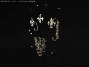 Super Pack historische Schilde 3D Modell