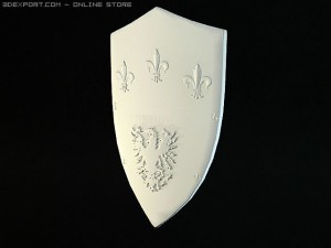 super pack historical shields Modèle 3D