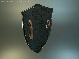 super pack historical shields Modèle 3D