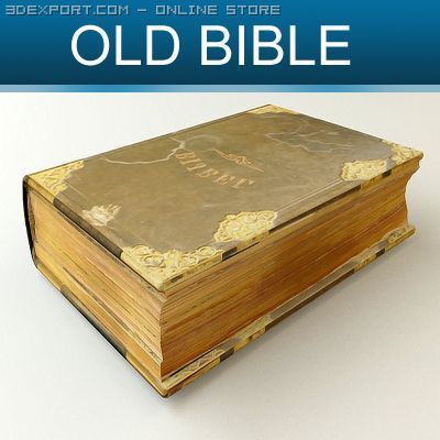 old bible 3Dモデル .c4d .max .obj .3ds .fbx .stl .blend