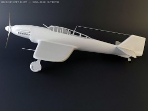 aichi japanese plane 3D-Modell