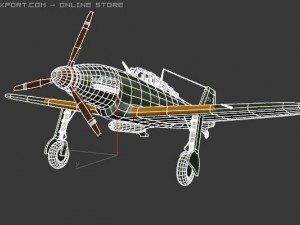 aichi japanese plane 3D-Modell