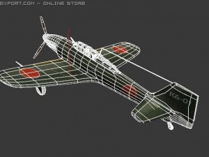 aichi japanese plane 3D-Modell