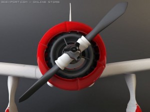 ki 27 japanese wwii plane 3D Model