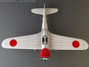 ki 27 japanese wwii plane 3D Model