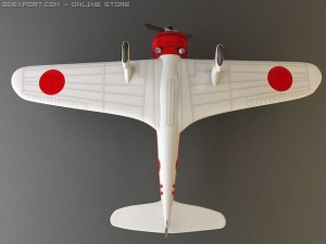 ki 27 japanese wwii plane 3D Model