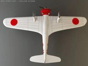 ki 27 japanese wwii plane 3D Model