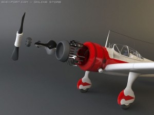 ki 27 japanese wwii plane 3D Model