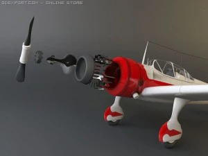 ki 27 japanese wwii plane 3D Model