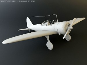 ki 27 japanese wwii plane 3D Model